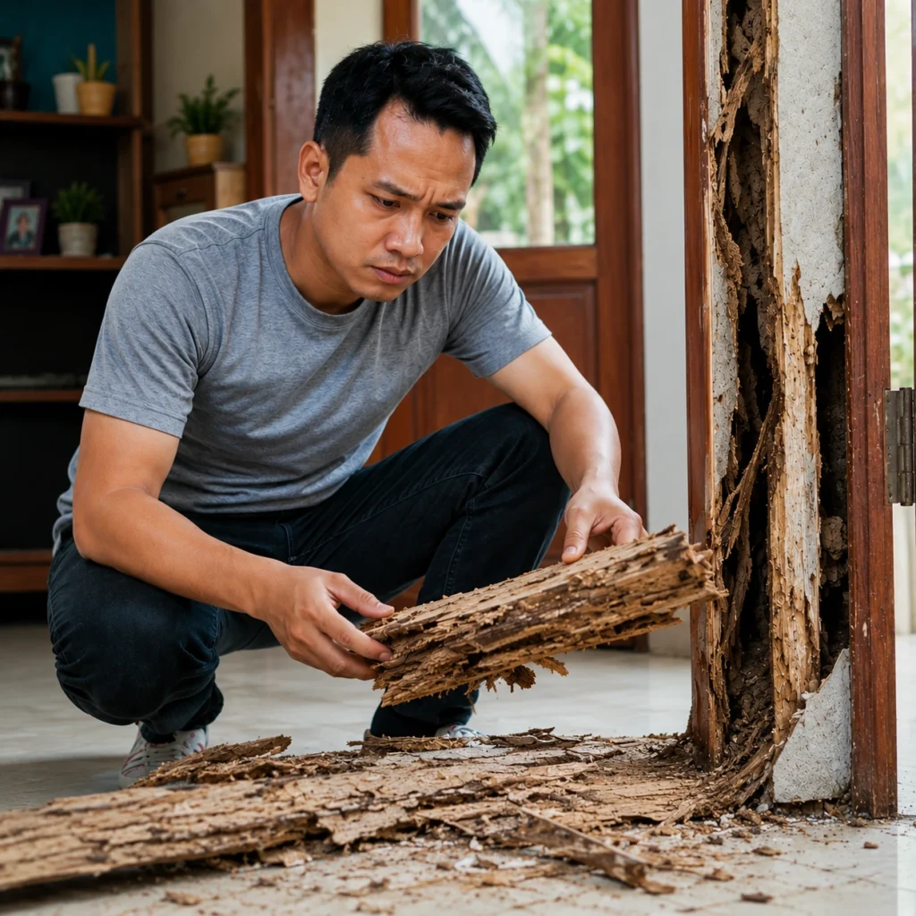 interior kerusakan rayap